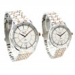 Alexandre Christie AC 8553 Silver Rosegold White Couple